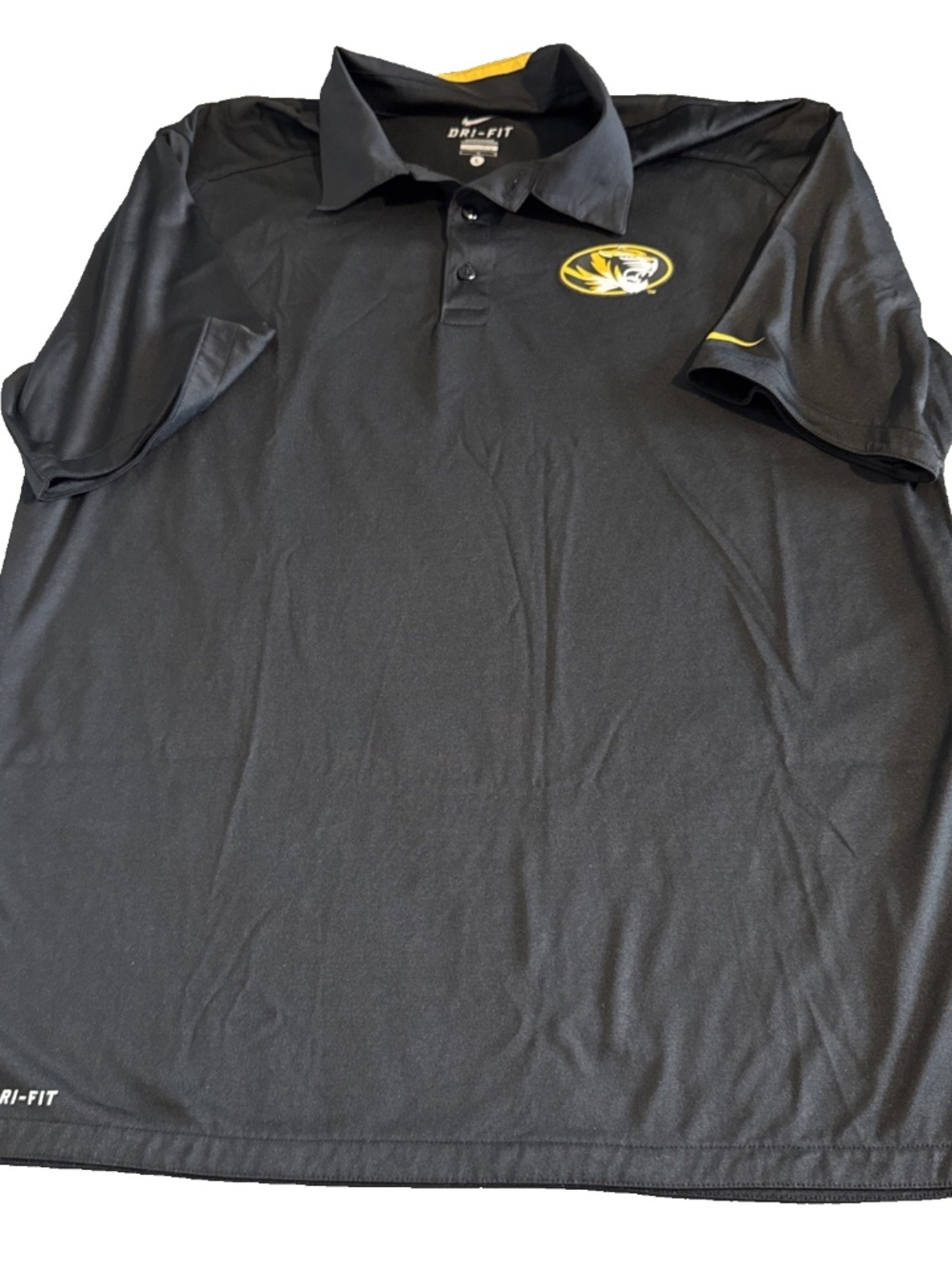 Nike Golf Missouri Mizzou Tigers Dri-FIT Polo Men’s Large Performance